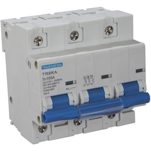 Disjuntor Din Tripolar 100a 58013/043