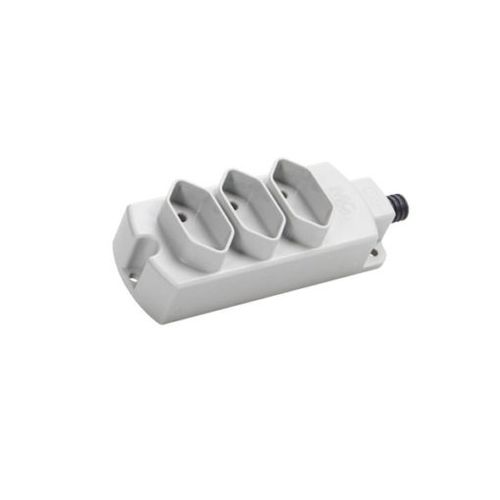 TOMADA BARRA TRIPLA 20A 2P+T CINZA CLARO TMU3-320