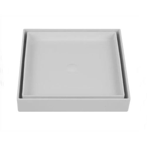 Ralo Oculto Universal Quadrado Branco Astra