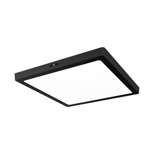 Plafon Quadrado Led Sobrepor Preto 24W 6500K Bronzearte