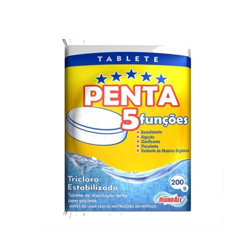Pastilha de Cloro HCL Penta 5 funções Hidroall