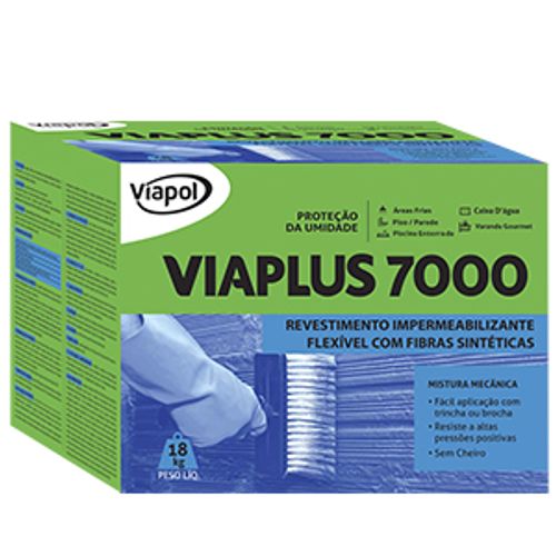 Viaplus 7000 Fibras Sintéticas 18Kg Viapol