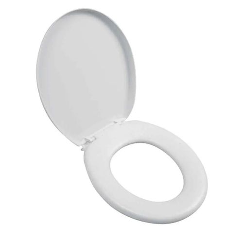 Assento Sanitário Oval Almofadado Branco Astra