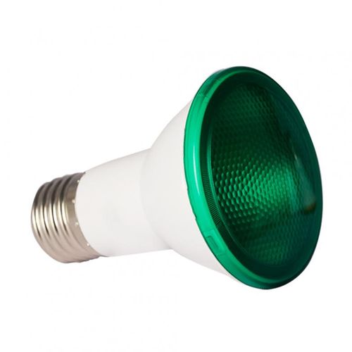 Lâmpada LED PAR20 E27 7W Verde Bronzearte