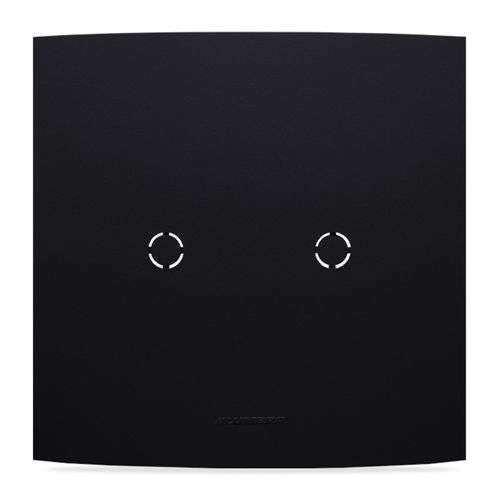 Placa Cega 4x4 com Saída para Fio Inova Pro Class Ébano Fosco Alumbra