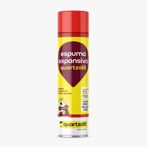 Espuma Expansiva PU 500ML / 340G Quartzolit