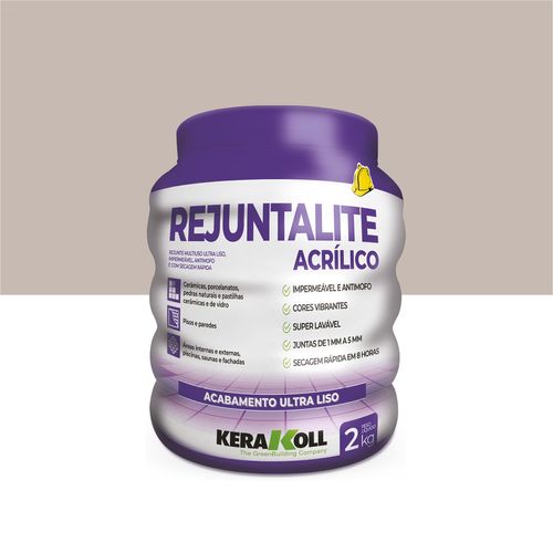 Rejuntalite Acrílico Cinza Ferro 2KG Kerakoll