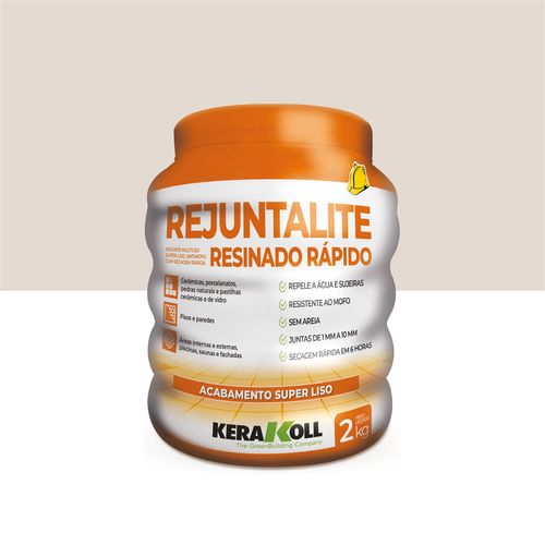 Rejuntalite Resinado Rápido Cinza Claro 2KG Kerakoll