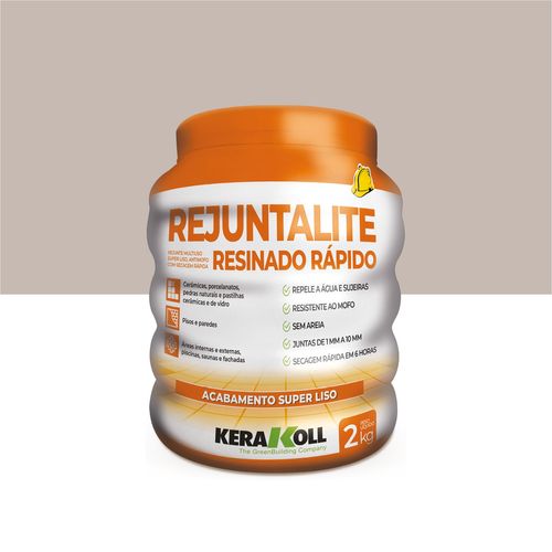 Rejuntalite Resinado Rápido Cinza Ferro 2KG Kerakoll