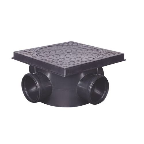 Conjunto Caixa Inspecao com Tampa Preto Conextec