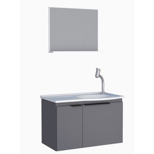 KIT QUARTZO 60CM CINZA