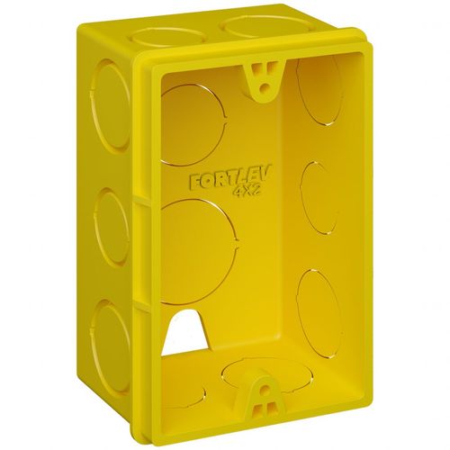CAIXA DE LUZ 4X2 AMARELA