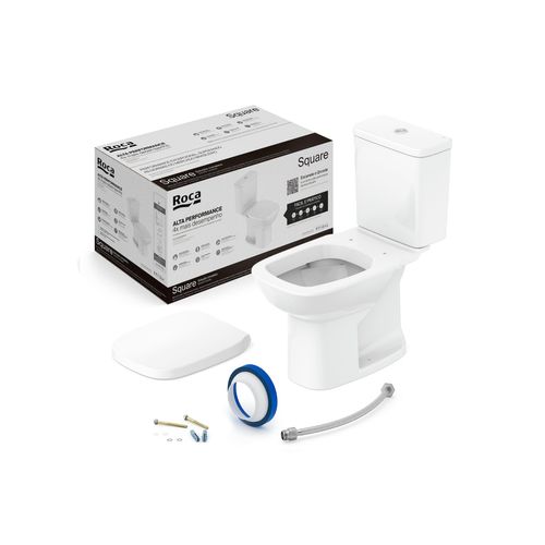 SQUARE KIT BACIA C/ CAIXA + ASSENTO PP SC + ACES BR