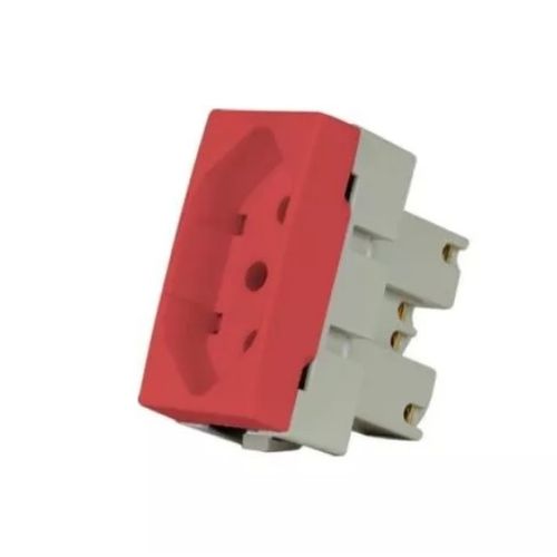 CLEAN TOMADA PADRAO BRASILEIRO 2P+T 20A VERMELHO FOSCO