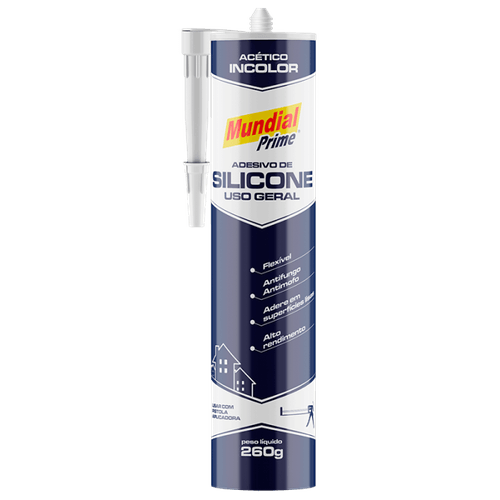 ADESIVO DE SILICONE ACÉTICO INCOLOR 260G