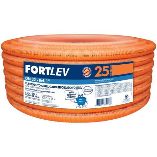 ELETRODUTO CORRUGADO LARANJA 32MM (1