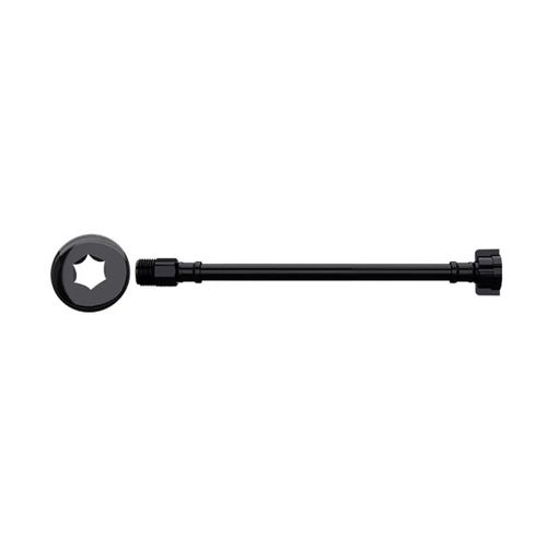 ENGATE FLEXIVEL PRETO PLASTICO 1/2X60CM