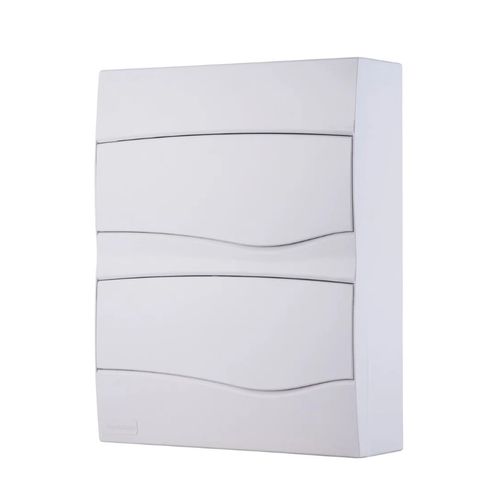 QUADRO DISTRIBUICAO SOBREPOR P/ 24DIN TAMPA BRANCA